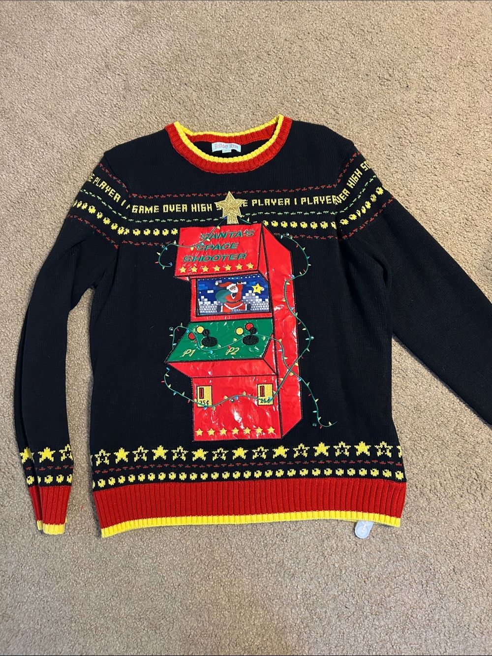 Light Up Video Game Christmas Ugly Sweater